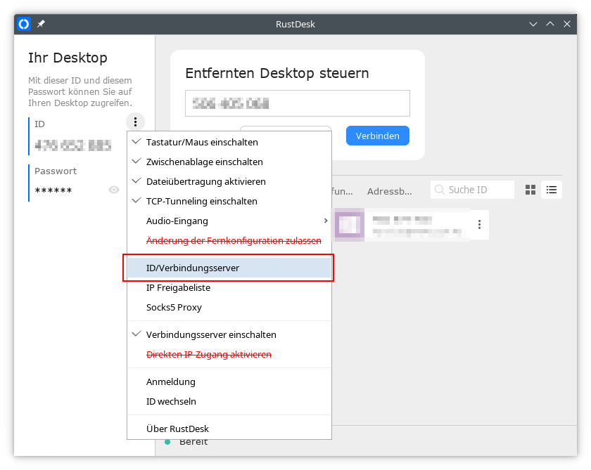 ID/Verbundungsserver