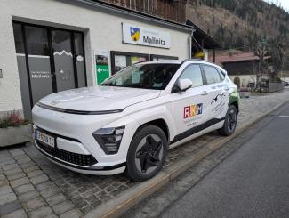 neues Cahrsharing Fahrzeug der Gemeinde Mallnitz